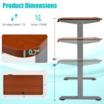 Adjustable Electric Standing Desk with Memory and Spacious Tabletop