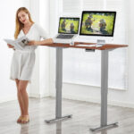 Adjustable Electric Standing Desk with Memory and Spacious Tabletop