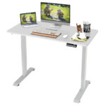 Adjustable Electric Standing Desk with Memory and Spacious Tabletop