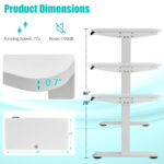 Adjustable Electric Standing Desk with Memory and Spacious Tabletop