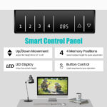 Adjustable Electric Standing Desk with Memory and Spacious Tabletop