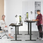 Adjustable Electric Standing Desk with Memory and Spacious Tabletop