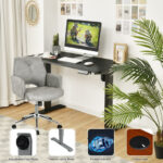 Adjustable Electric Standing Desk with Memory and Spacious Tabletop