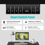 Adjustable Electric Standing Desk with Memory and Spacious Tabletop
