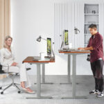 Adjustable Electric Standing Desk with Memory and Spacious Tabletop