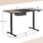Adjustable Electric Standing Desk with USB Port and Drawer 39 Adjustable Electric Standing Desk with USB Port and Drawer
