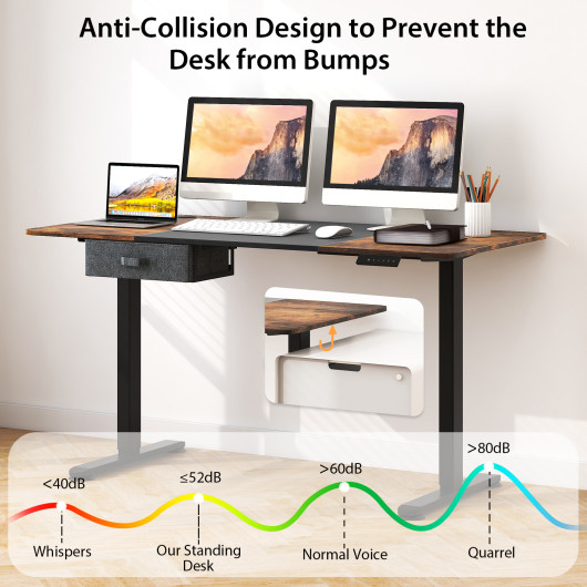 Adjustable Electric Standing Desk with USB Port and Drawer 13 Adjustable Electric Standing Desk with USB Port and Drawer - Image 13