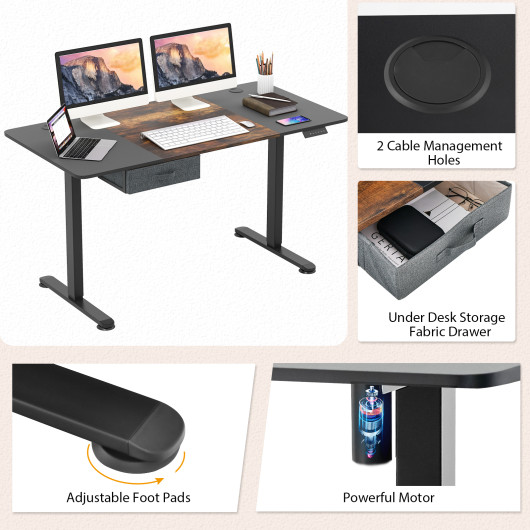 Adjustable Electric Standing Desk with USB Port and Drawer 20 Adjustable Electric Standing Desk with USB Port and Drawer - Image 20