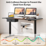 Adjustable Electric Standing Desk with USB Port and Drawer 49 Adjustable Electric Standing Desk with USB Port and Drawer