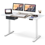 Adjustable Electric Standing Desk with USB Port and Drawer 52 Adjustable Electric Standing Desk with USB Port and Drawer
