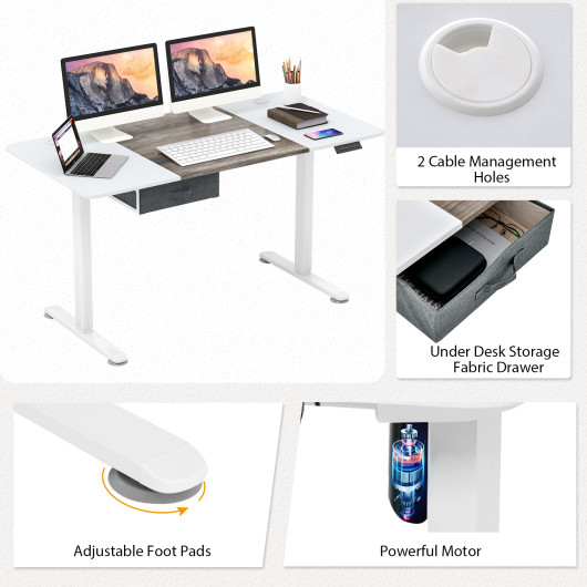 Adjustable Electric Standing Desk with USB Port and Drawer 27 Adjustable Electric Standing Desk with USB Port and Drawer - Image 27