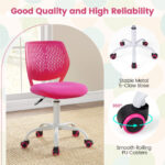Adjustable Ergonomic Kids Desk Chair with Wheels and Mesh Back