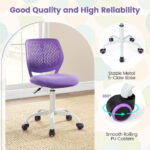 Adjustable Ergonomic Kids Desk Chair with Wheels and Mesh Back