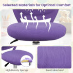 Adjustable Ergonomic Kids Desk Chair with Wheels and Mesh Back