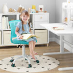 Adjustable Ergonomic Kids Desk Chair with Wheels and Mesh Back