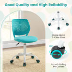 Adjustable Ergonomic Kids Desk Chair with Wheels and Mesh Back