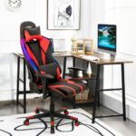 Adjustable RGB Gaming Chair with LED Lights and Ergonomic Design