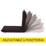 Adjustable Six-Position Folding Floor Chair with Cushion Comfort