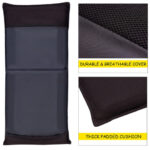 Adjustable Six-Position Folding Floor Chair with Cushion Comfort