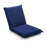 Adjustable Six-Position Folding Floor Chair with Cushion Comfort