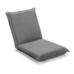 Adjustable Six-Position Folding Floor Chair with Cushion Comfort