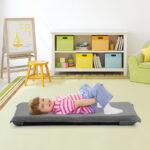 Adjustable Six-Position Folding Floor Chair with Cushion Comfort