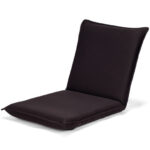 Adjustable Six-Position Folding Floor Chair with Cushion Comfort
