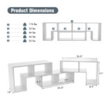 Adjustable TV Stand with Shelves for TVs Up to 65 Inches (3-Piece) 40 Adjustable TV Stand with Shelves for TVs Up to 65 Inches (3-Piece)
