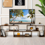 Adjustable TV Stand with Shelves for TVs Up to 65 Inches (3-Piece) 44 Adjustable TV Stand with Shelves for TVs Up to 65 Inches (3-Piece)