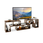 Adjustable TV Stand with Shelves for TVs Up to 65 Inches (3-Piece) 45 Adjustable TV Stand with Shelves for TVs Up to 65 Inches (3-Piece)