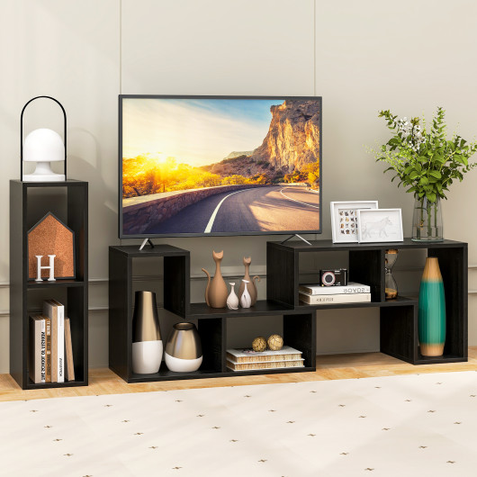 Adjustable TV Stand with Shelves for TVs Up to 65 Inches (3-Piece) 22 Adjustable TV Stand with Shelves for TVs Up to 65 Inches (3-Piece) - Image 22