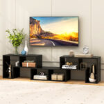 Adjustable TV Stand with Shelves for TVs Up to 65 Inches (3-Piece) 55 Adjustable TV Stand with Shelves for TVs Up to 65 Inches (3-Piece)