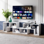 Adjustable TV Stand with Shelves for TVs Up to 65 Inches (3-Piece) 36 Adjustable TV Stand with Shelves for TVs Up to 65 Inches (3-Piece)
