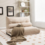 Adjustable 3-in-1 Floor Sofa Bed with Lumbar Pillows 15 Adjustable 3-in-1 Floor Sofa Bed with Lumbar Pillows