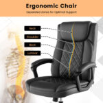 Ergonomic High Back Office Chair with Adjustable Height and Rocking