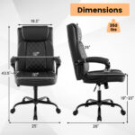 Ergonomic High Back Office Chair with Adjustable Height and Rocking