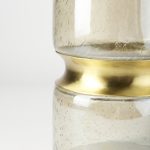 Adriatic II Large Brushed Gold Metal Glass Vase
