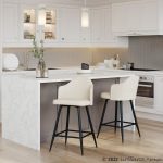 Ahoy 26-Inch Black Metal Cream Swivel Counter Stools (Set of 2) 9 Ahoy 26-Inch Black Metal Cream Swivel Counter Stools (Set of 2)