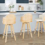 Ahoy 26-Inch Natural Bamboo Cream Swivel Counter Stools (Set of 2) 13 Ahoy 26-Inch Natural Bamboo Cream Swivel Counter Stools (Set of 2)