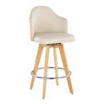 Ahoy 26-Inch Natural Bamboo Cream Swivel Counter Stools (Set of 2) 17 Ahoy 26-Inch Natural Bamboo Cream Swivel Counter Stools (Set of 2)