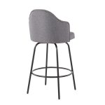 Ahoy Black Metal and Grey Contemporary Counter Stools (Set of 2) 17 Ahoy Black Metal and Grey Contemporary Counter Stools (Set of 2)