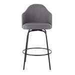 Ahoy Black Metal and Grey Contemporary Counter Stools (Set of 2) 19 Ahoy Black Metal and Grey Contemporary Counter Stools (Set of 2)