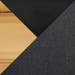 Ahoy Charcoal Fabric Black Metal Contemporary Counter Stools (Set of 2)