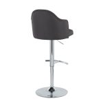 Ahoy Chrome and Charcoal Adjustable Contemporary Barstools (Set of 2) 11 Ahoy Chrome and Charcoal Adjustable Contemporary Barstools (Set of 2)