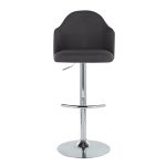 Ahoy Chrome and Charcoal Adjustable Contemporary Barstools (Set of 2) 13 Ahoy Chrome and Charcoal Adjustable Contemporary Barstools (Set of 2)