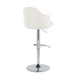 Ahoy Chrome and Cream Contemporary Adjustable Barstools (Set of 2) 19 Ahoy Chrome and Cream Contemporary Adjustable Barstools (Set of 2)