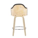 Ahoy Contemporary Bamboo Counter Stool Charcoal Fabric Seat (Set of 2) 16 Ahoy Contemporary Bamboo Counter Stool Charcoal Fabric Seat (Set of 2)