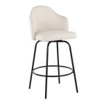 Ahoy Contemporary Black Metal Cream Fabric Counter Stools (Set of 2) 13 Ahoy Contemporary Black Metal Cream Fabric Counter Stools (Set of 2)