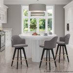 Ahoy Grey Contemporary 26-Inch Counter Stools (Set of 2) 10 Ahoy Grey Contemporary 26-Inch Counter Stools (Set of 2)