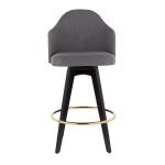 Ahoy Grey Contemporary 26-Inch Counter Stools (Set of 2) 16 Ahoy Grey Contemporary 26-Inch Counter Stools (Set of 2)